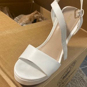 White Aldo Sandals